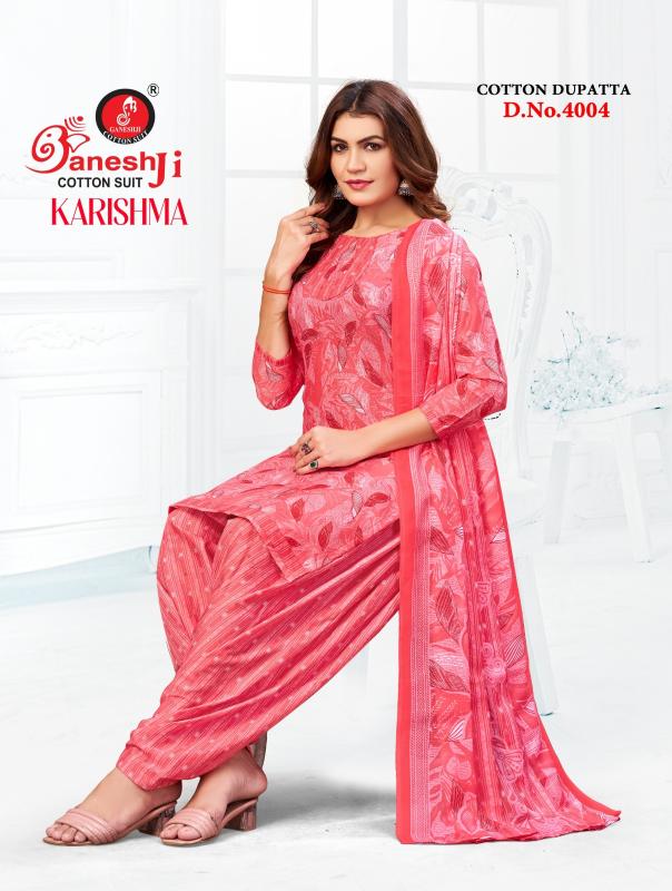 Ganeshji karishma patiyala vol 4 cotton dress material wholesale